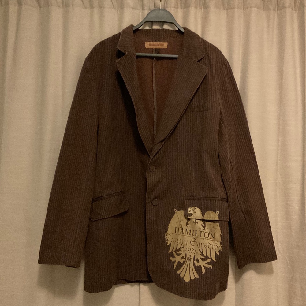 Y2K Machine Brand Brown striped Men’s Jacket